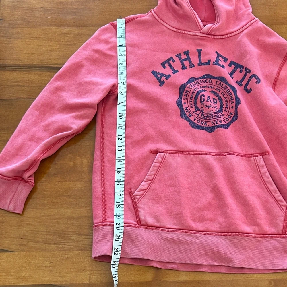 GAP Kids Athletic Logo Pullover Hoodie red
